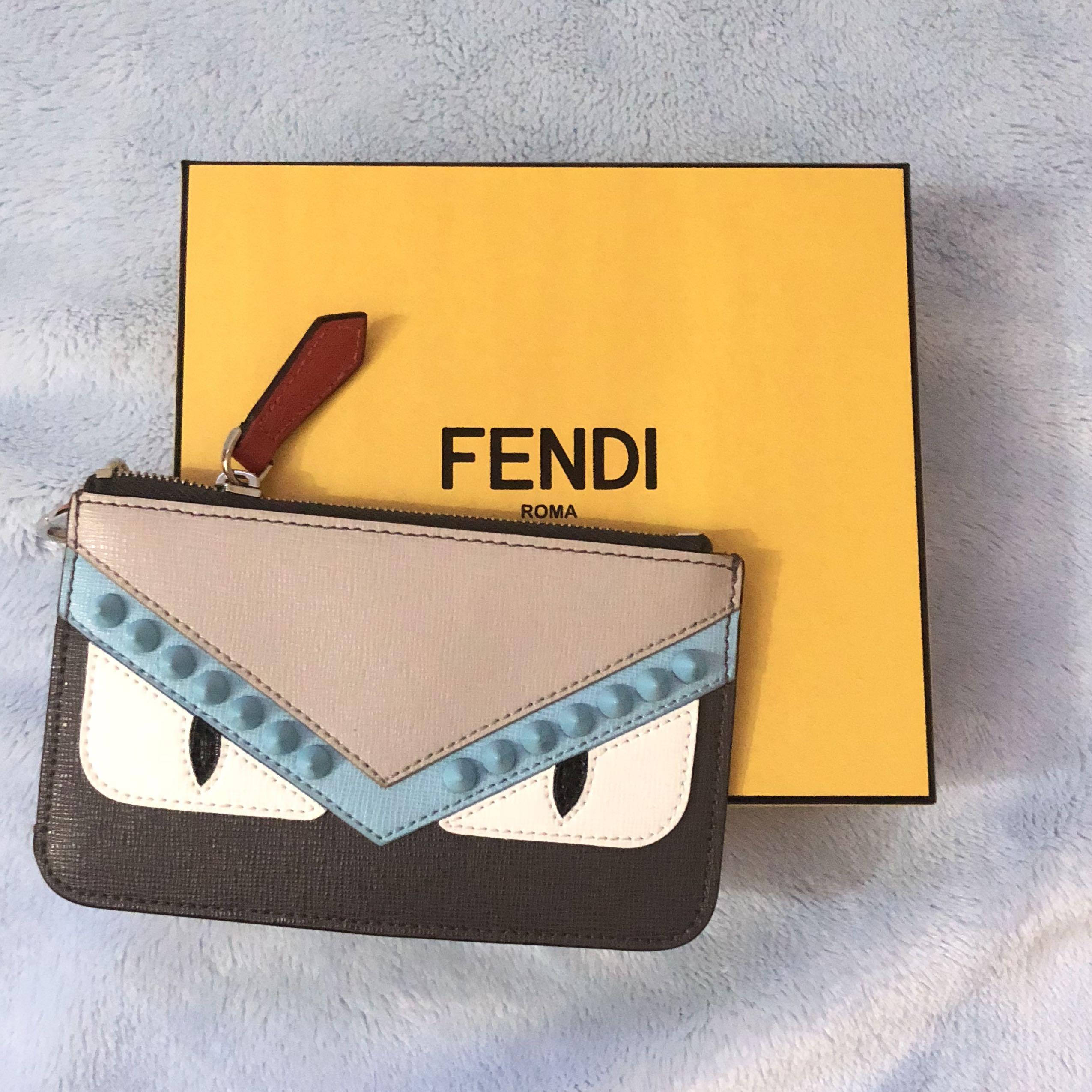 Fendi Monster card and keychain purse