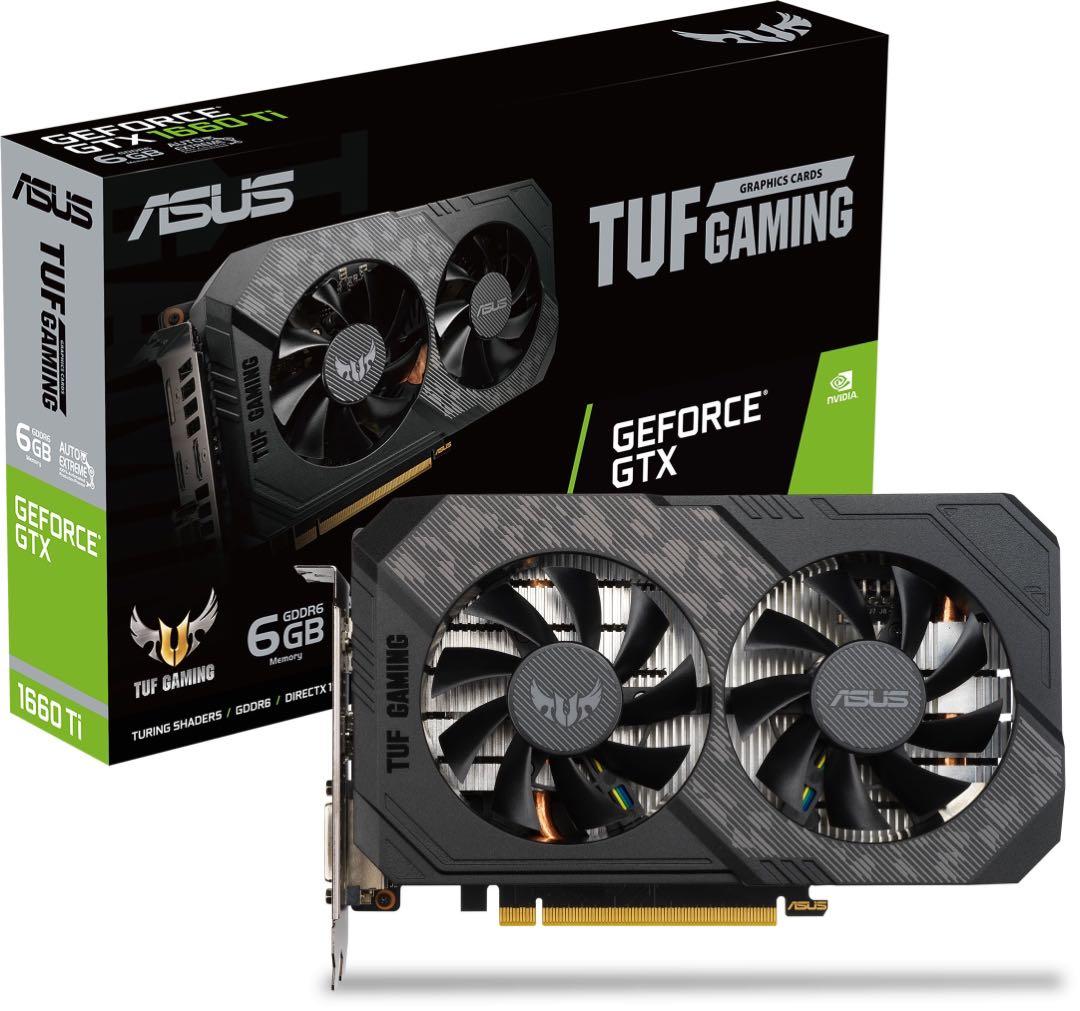 ASUS TUF Gaming GeForce? GTX 1660 Ti EVO 搭載ビデオカード TOP