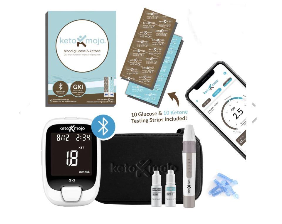 GKIBluetooth Blood Glucose & Ketone Meter BASIC STARTER KIT (mmol