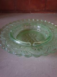 GLASS ASHTRAY/ JEWELRY CONTAINER
