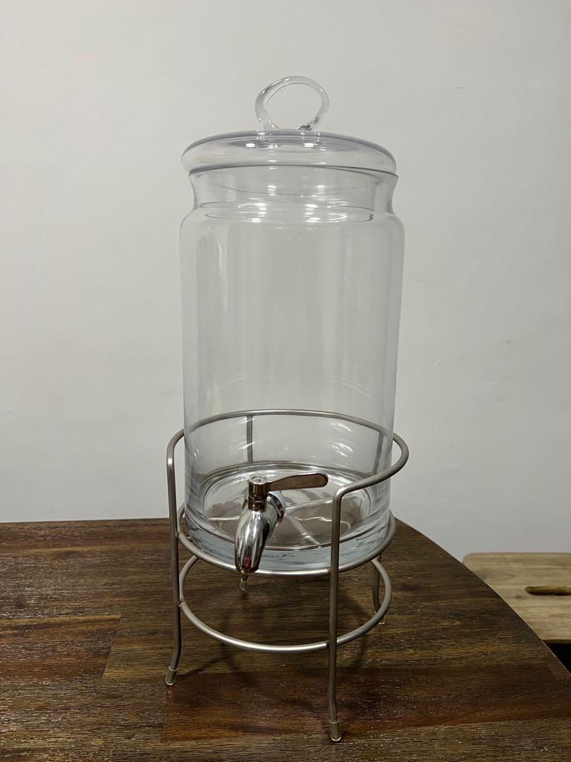 Glass Water Dispenser (Crate and Barrel), Furniture & Home Living