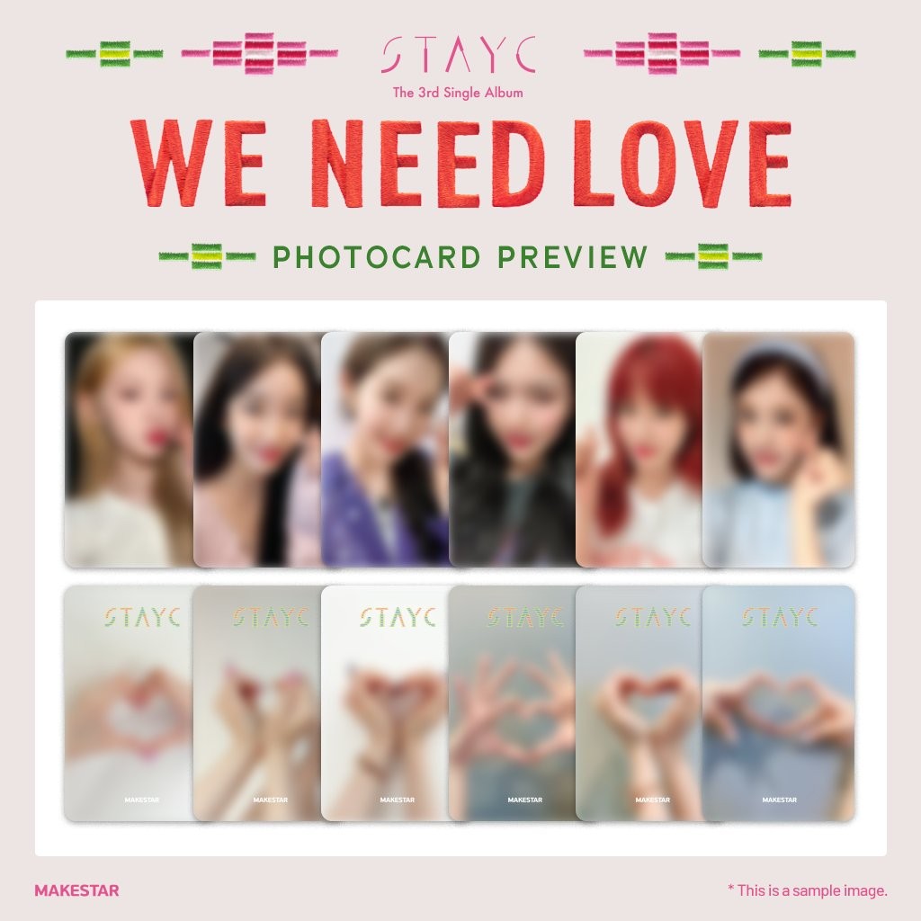 Stayc We Need Love Photocard Template