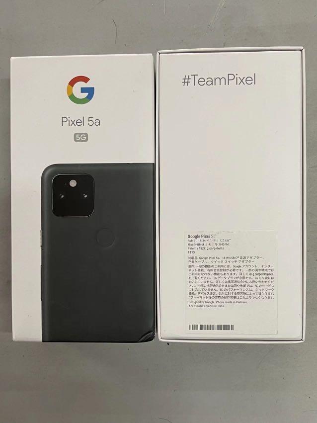 Google Pixel 5a 128G black 日版, 手提電話, 手機, Android 安卓手機