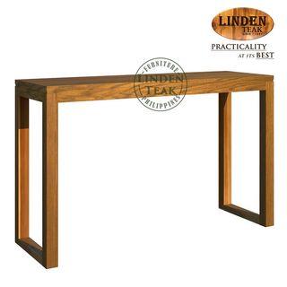 Handcrafted Solid Teak Wood Hotel Console Table without Shelf Furniture