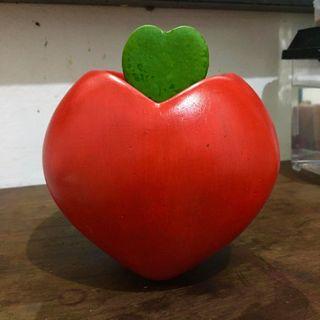 Handmade Red Heart Pot For Plants