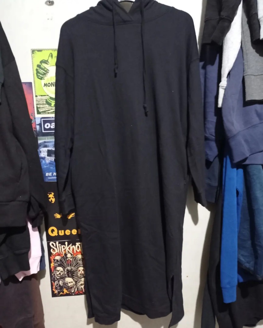 Hoodie Dress Uniqlo, Fesyen Wanita 
