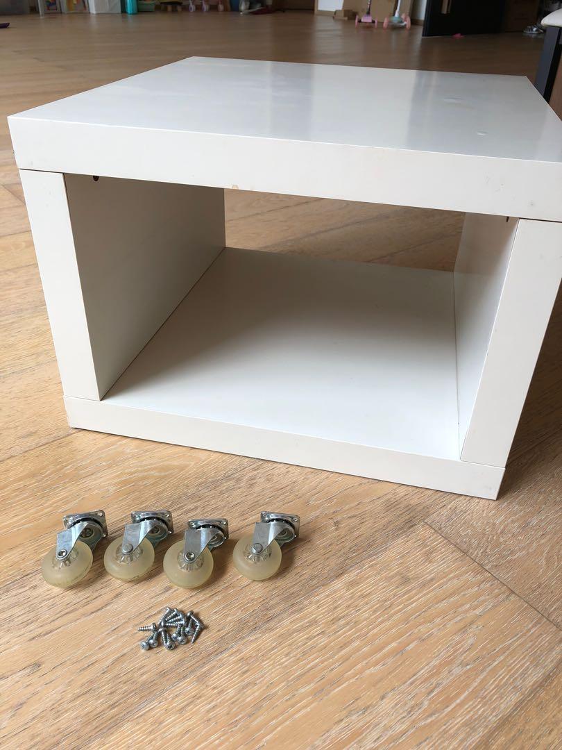 IKEA Lack coffee table with rollers, Furniture & Home Living, Furniture