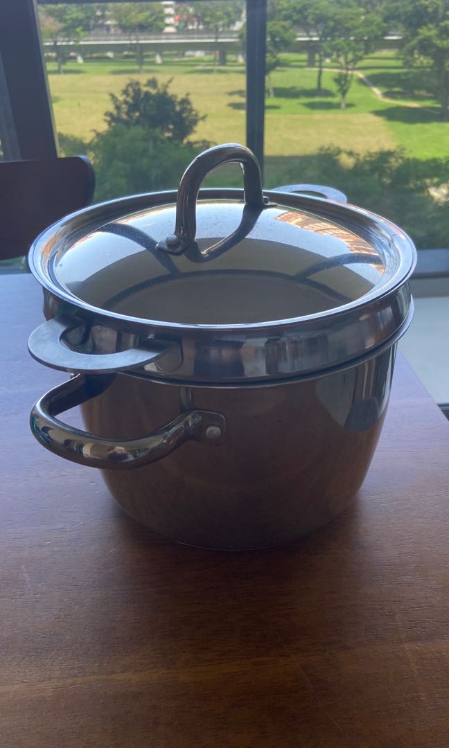 Ikea pot with pasta strainer, Furniture & Home Living, Kitchenware