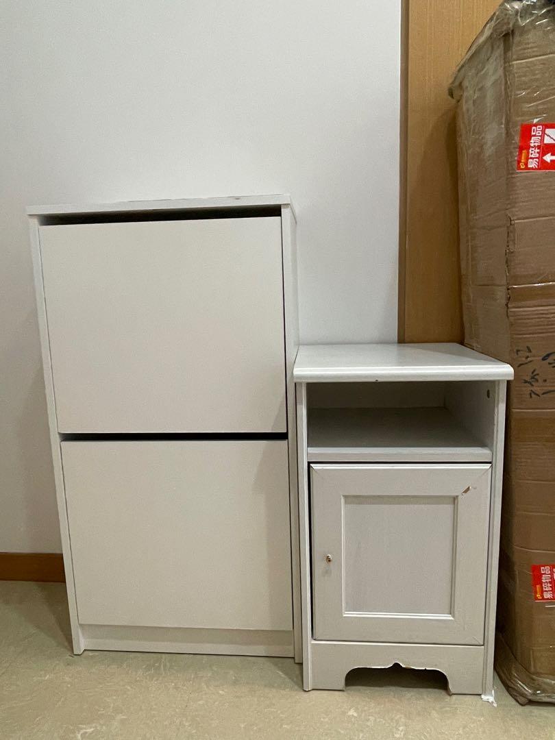 Shoe Rack Side Table Ikea shoe rack & side table, Furniture & Home Living, Furniture ...
