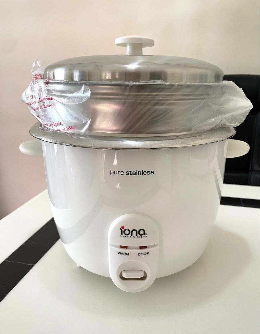 Iona stainless steel rice cooker on sale