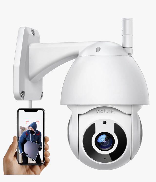 IP security camera (Category: Security Systems & CCTV Cameras) located in Singapore. Submitted by gethis (Listing ID 1171119388, Image 2). Description: Brand new with box Only opened to test and check From Victure Model PC660 White colour **No micro SD card include Victure Outdoor / indoor Camera Victure 1080P WiFi Home Security Camera with Pan/Tilt 360° View Night Vision Compatible with iOS/Android Pan/Tilt 360 IP66 Waterproof Two-way audio Crys