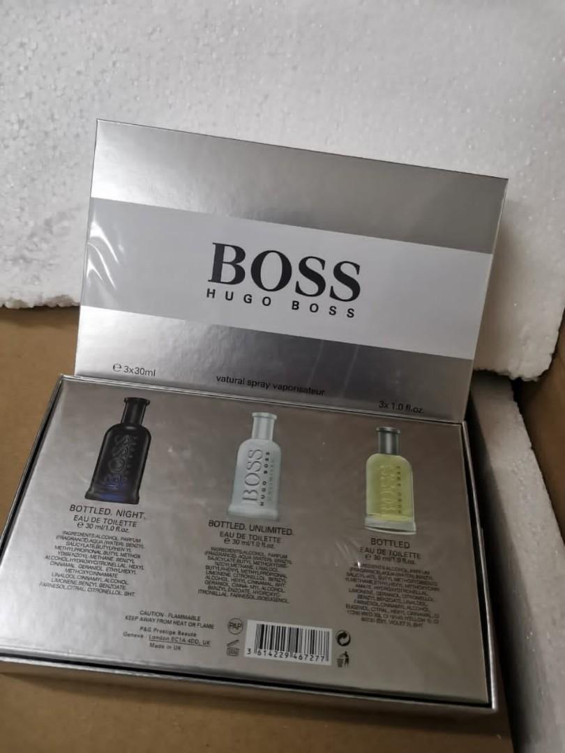 Hugo boss for men mini 2025 set