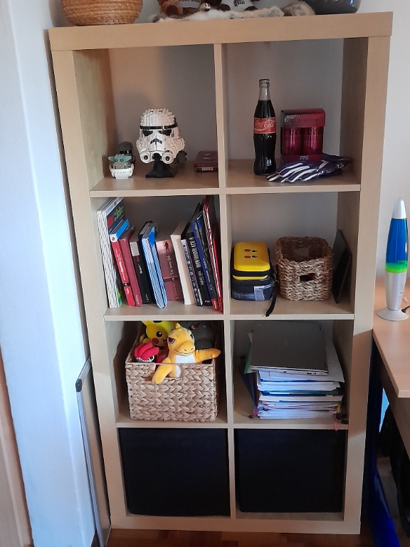 KALLAX Shelving unit / rare birch effect, Furniture & Home Living