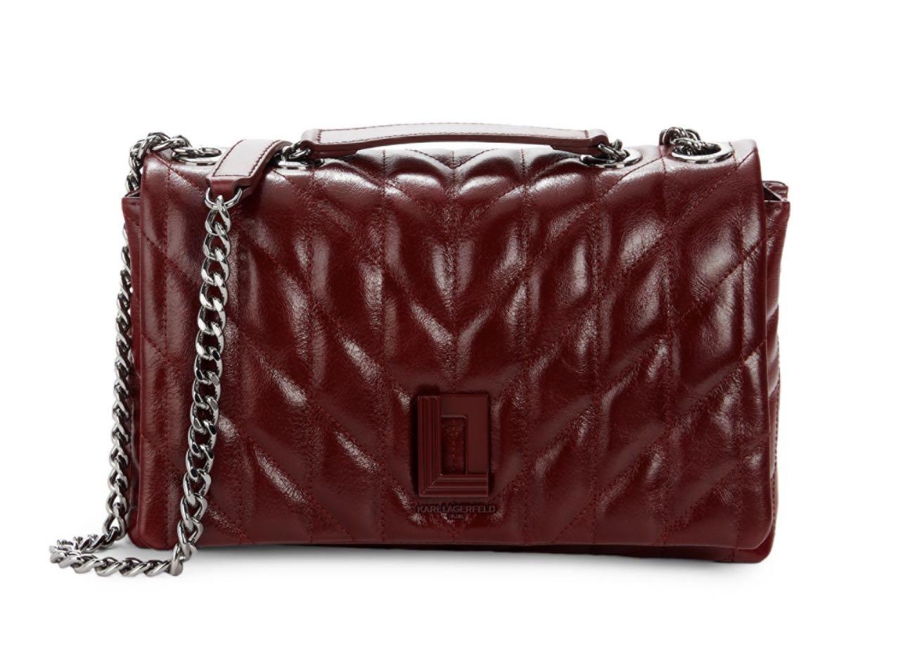Karl Lagerfeld Lafayette Quilted Leather Bag, Luxury, Bags & Wallets on ...