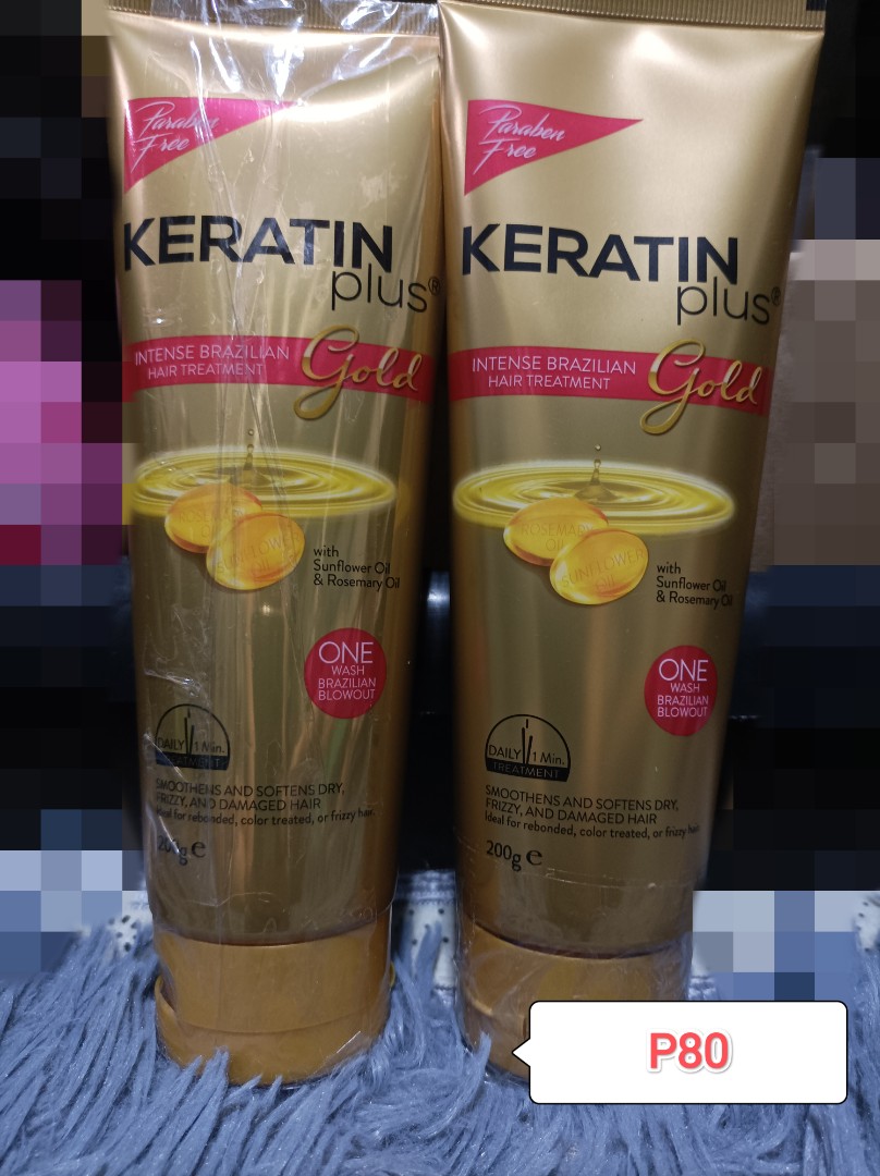 Keratin Plus Intense Brazilian Hair Treatment Gold 200G, Beauty