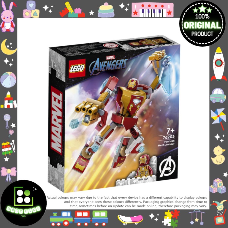 LEGO Marvel Avengers 76203 Iron Man Mech Armor, Hobbies & Toys, Toys ...