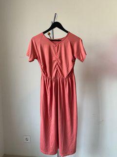 Long dress peach