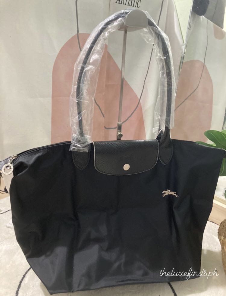 Longchamp Long Handle Large in Pure Black, Luxury, Bags & Wallets on ...