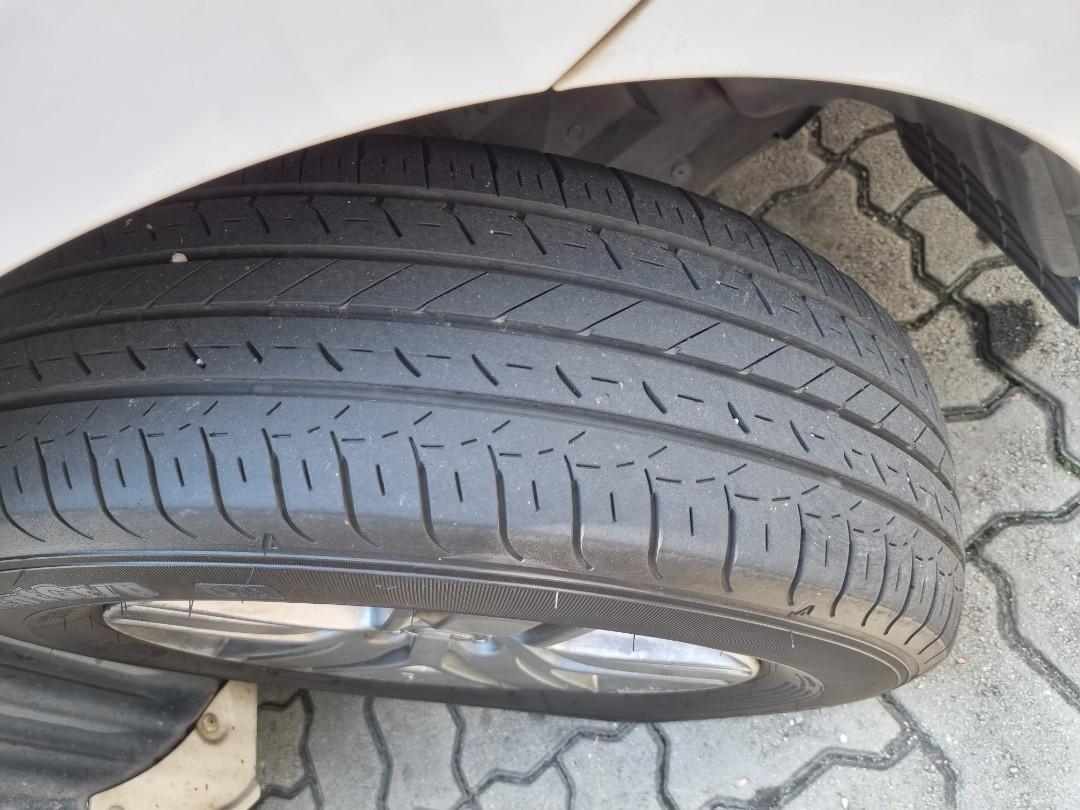 Mazda rims & tyres 215/65R16, Car Accessories, Tyres & Rims on Carousell