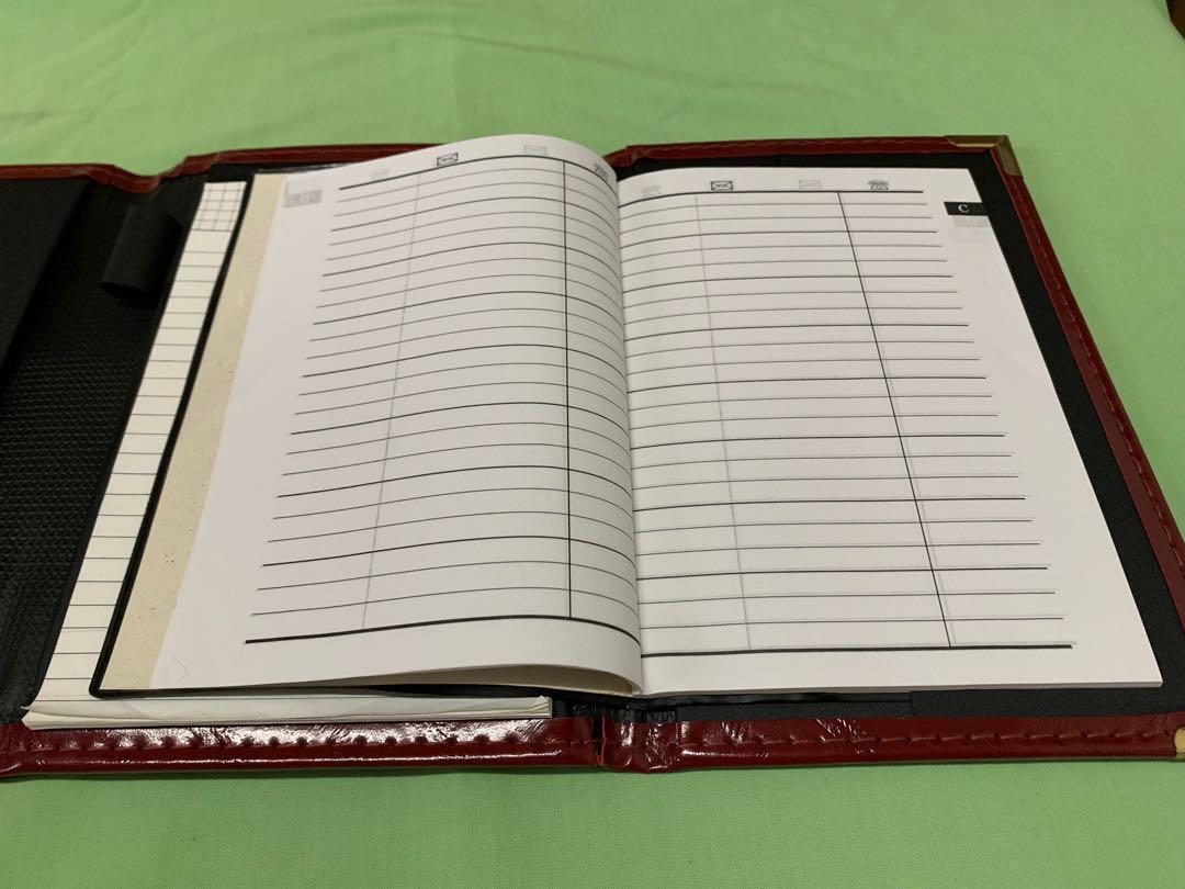 Memo Pad Pouch Address Book Leather, Hobbies & Toys, Stationary & Craft