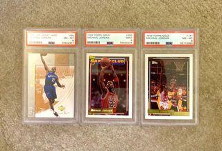 Michael Jordan 2002 Ud + 1992 Topps Gold
