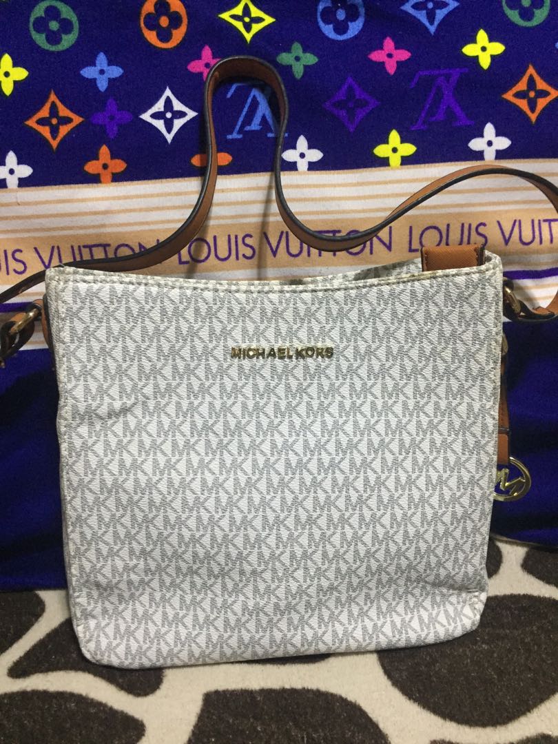 Mk sling deals bag white