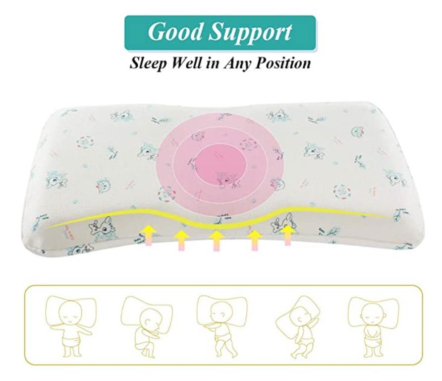 MKICESKY Cervical Memory Foam Baby Pillow, Babies & Kids, Baby Nursery