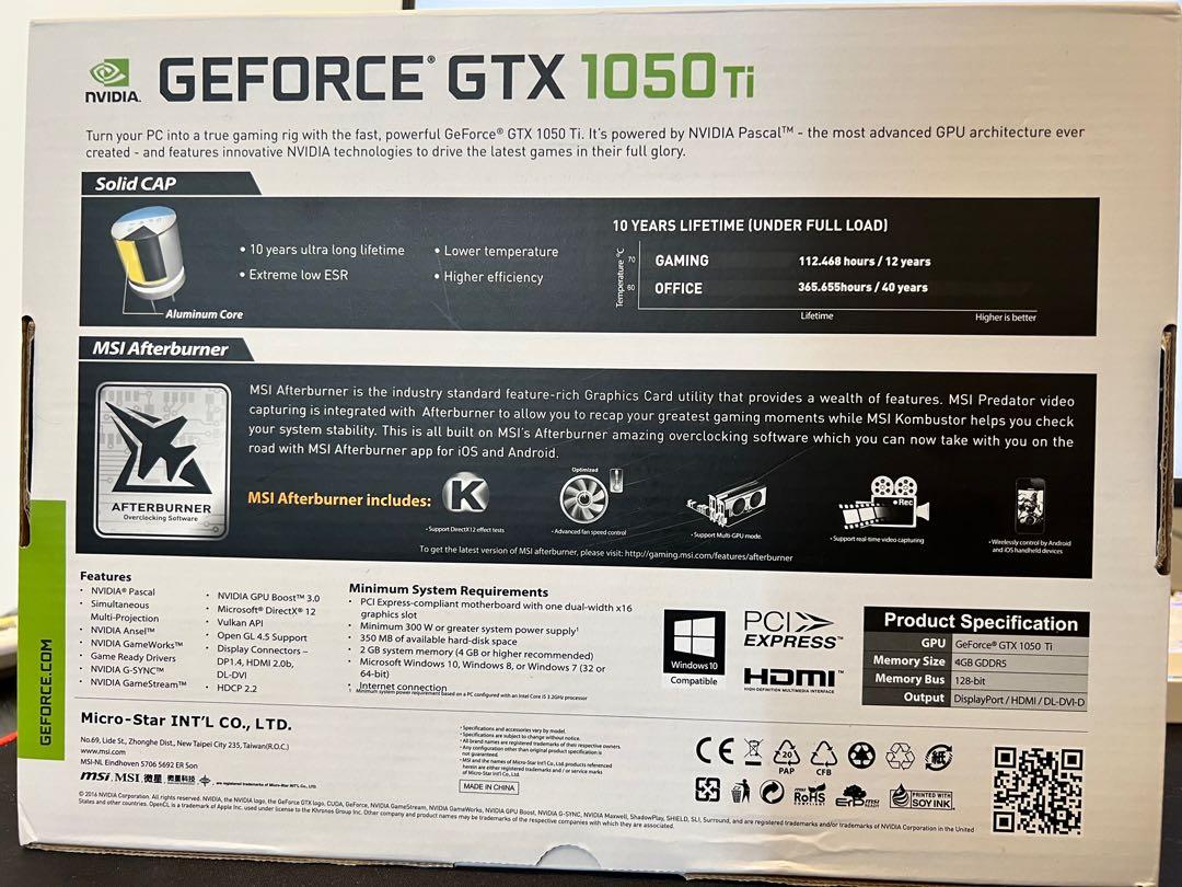 Control 1050 ti store