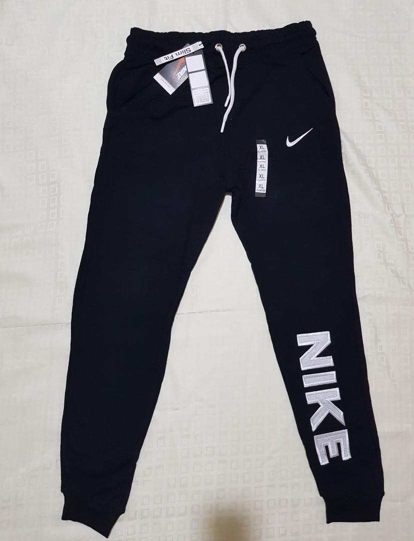 Nike Joggers Black, Men's Fashion, Bottoms, Joggers on Carousell