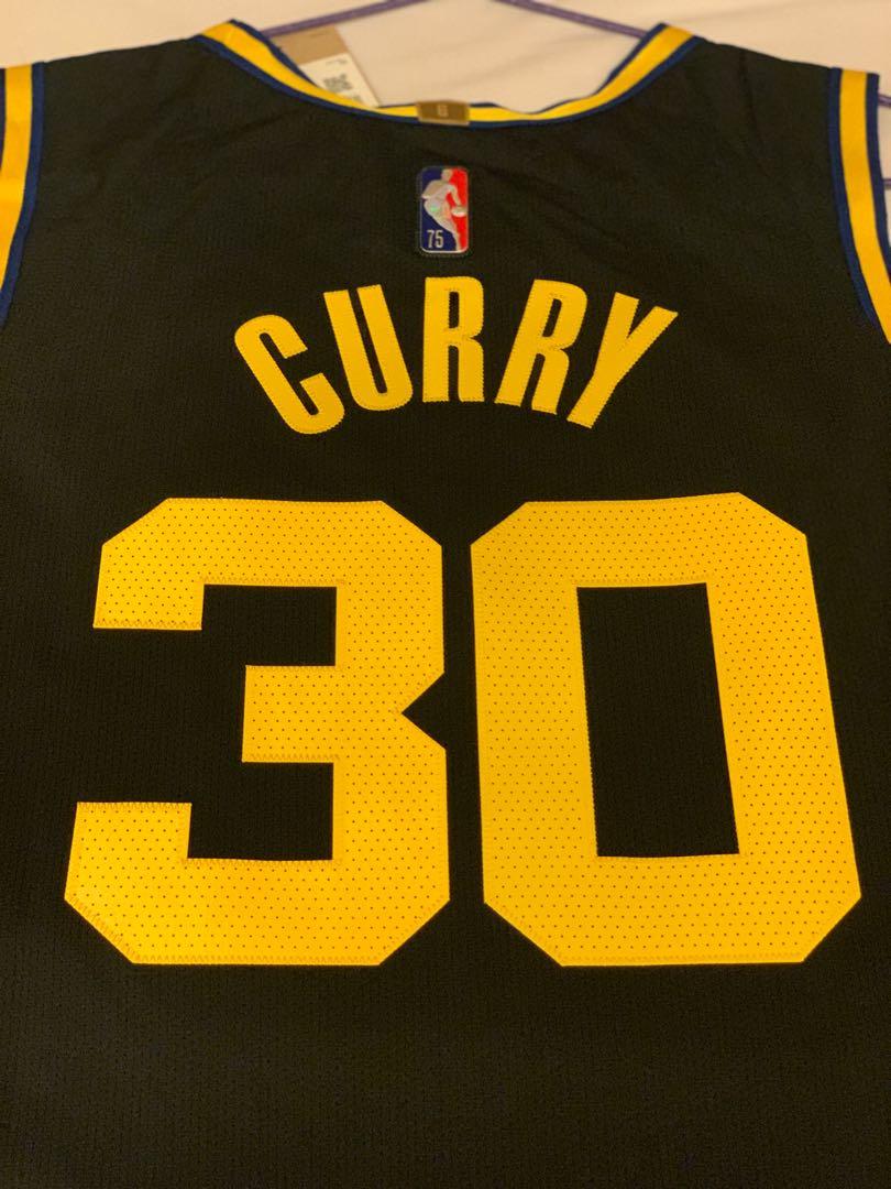 Nike NBA Golden State Warriors Stephen Curry 21-22 City AU Authentic jersey  size : 52, 男裝, 運動服裝- Carousell
