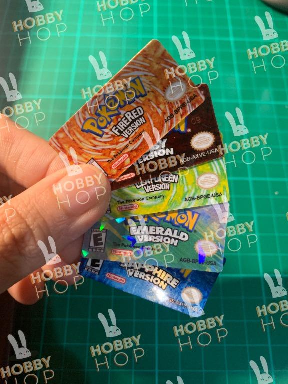 Nintendo Pokemon GBA Repro Good Quality Stickers Video Gaming Video Games Nintendo On Carousell