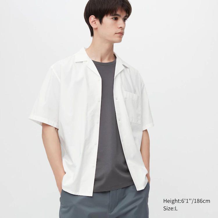 Uniqlo men's sales short sleeve shirts
