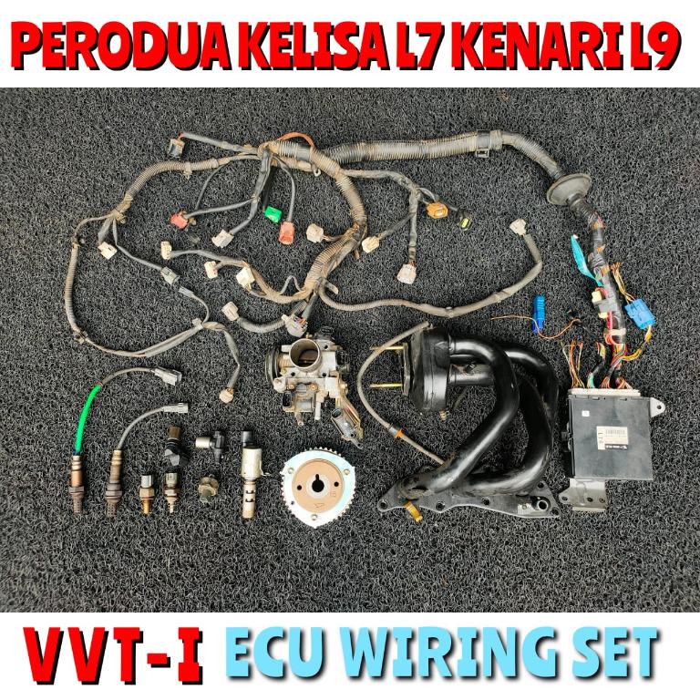 Perodua Kelisa Gino L7 Kenari Move L9 EJ 1000cc VVTi Engine ECU Wiring