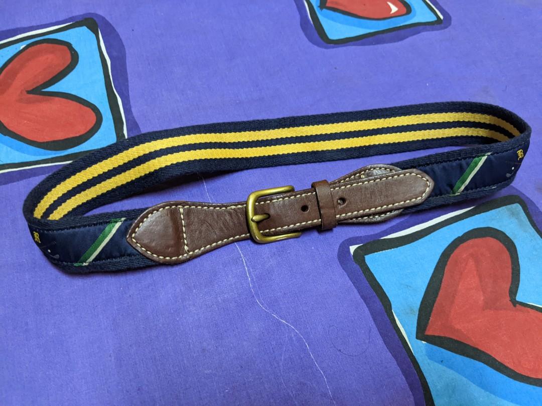 Polo Ralph Lauren leather canvas belt, Men's Fashion, Watches &  Accessories, Belts on Carousell