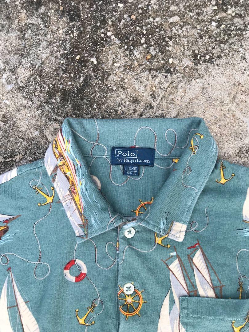 Polo Ralph Lauren Sailboat Polo Shirt Men s Fashion Tops Sets