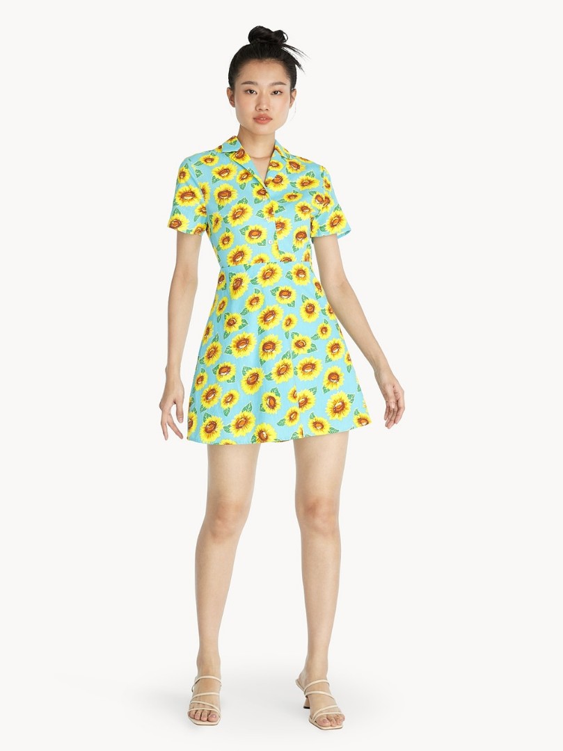 Sunflower button hotsell down dress