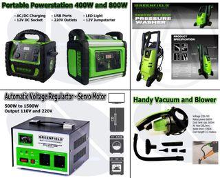 Portable Powerstation Generator Pressure Washer Automatic Voltage Regulator Vacuum