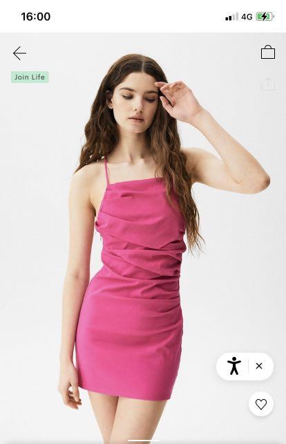 Pull and bear pink cheap dress