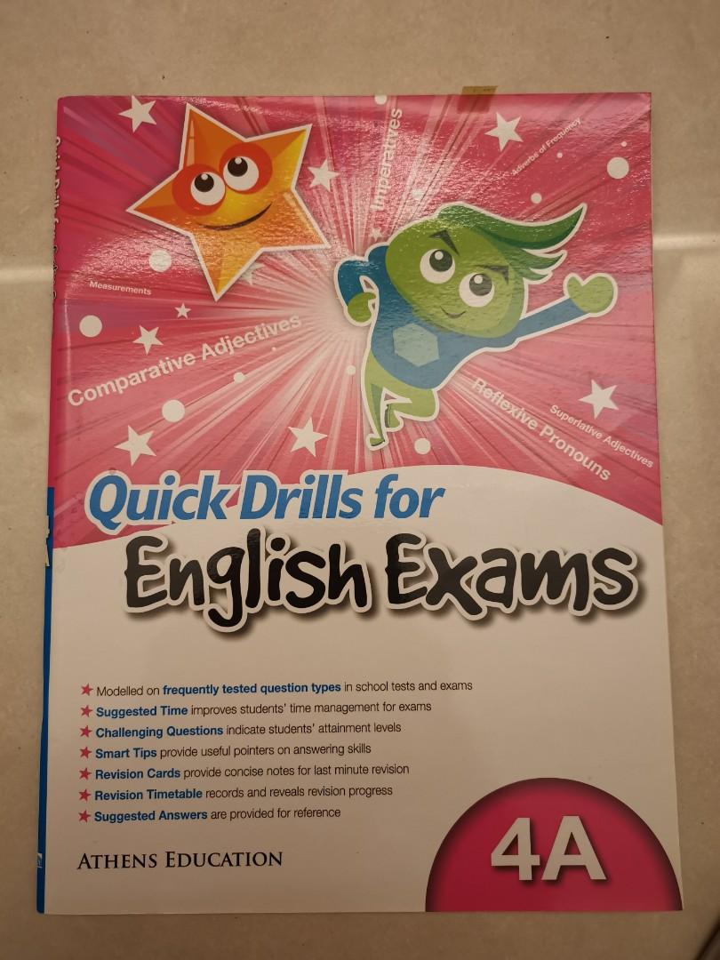 quick drill for english exam 4A英文語法練習試卷, 興趣及遊戲, 書本 & 文具, 教科書 Carousell