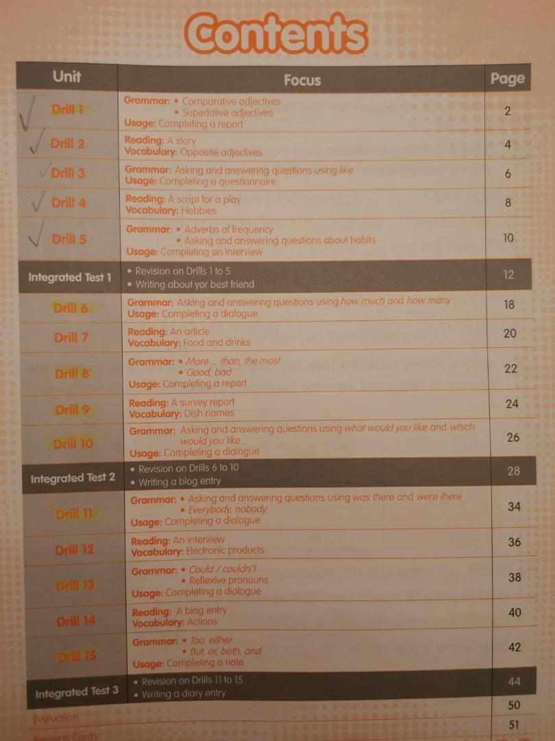 quick drill for english exam 4A英文語法練習試卷, 興趣及遊戲, 書本 & 文具, 教科書 Carousell