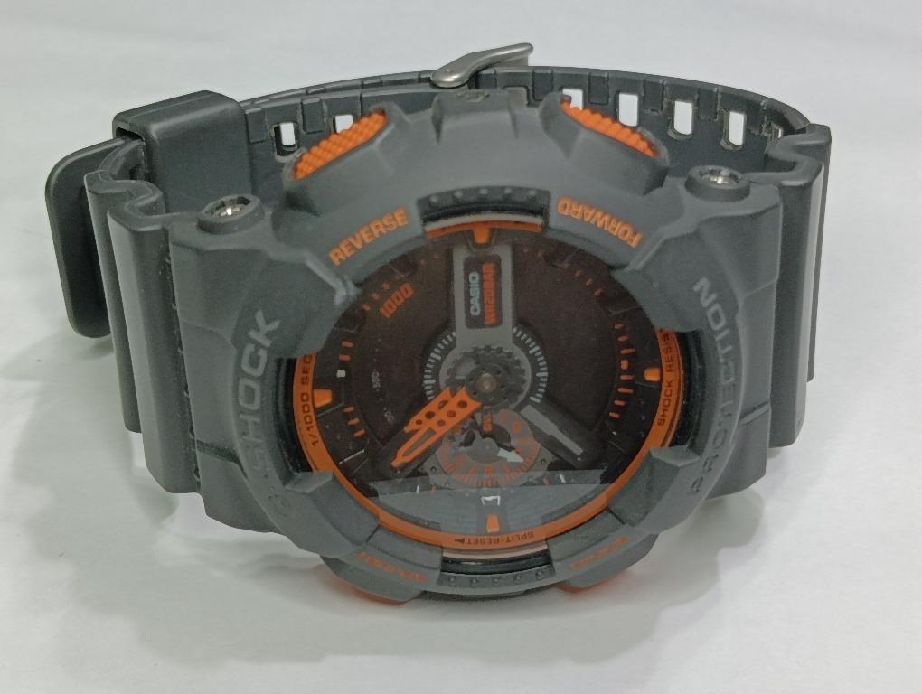 Rare Casio G Shock GA110TS 1A4 Orange Black