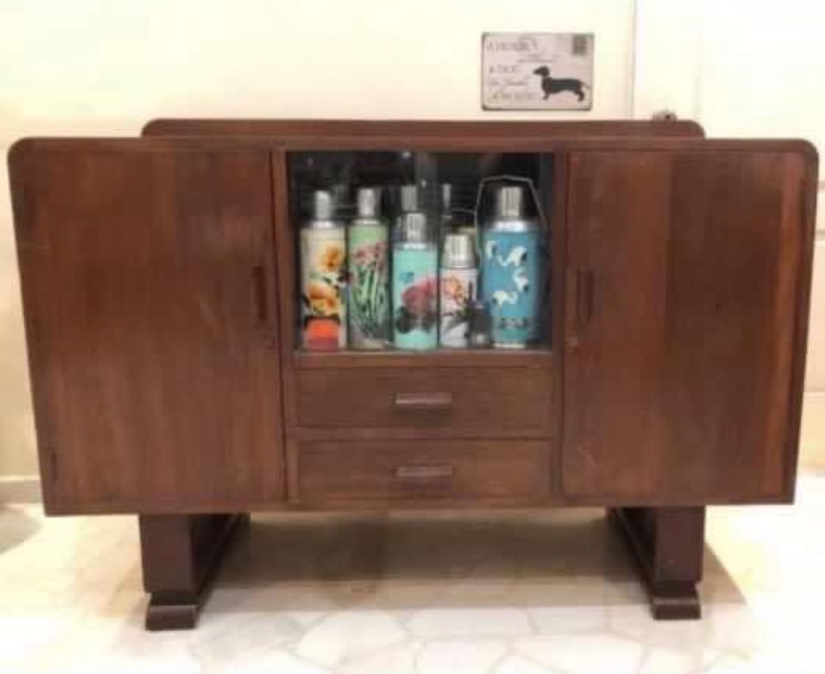 Rare Vintage 1950s full teak u leg Furniture & Home Living