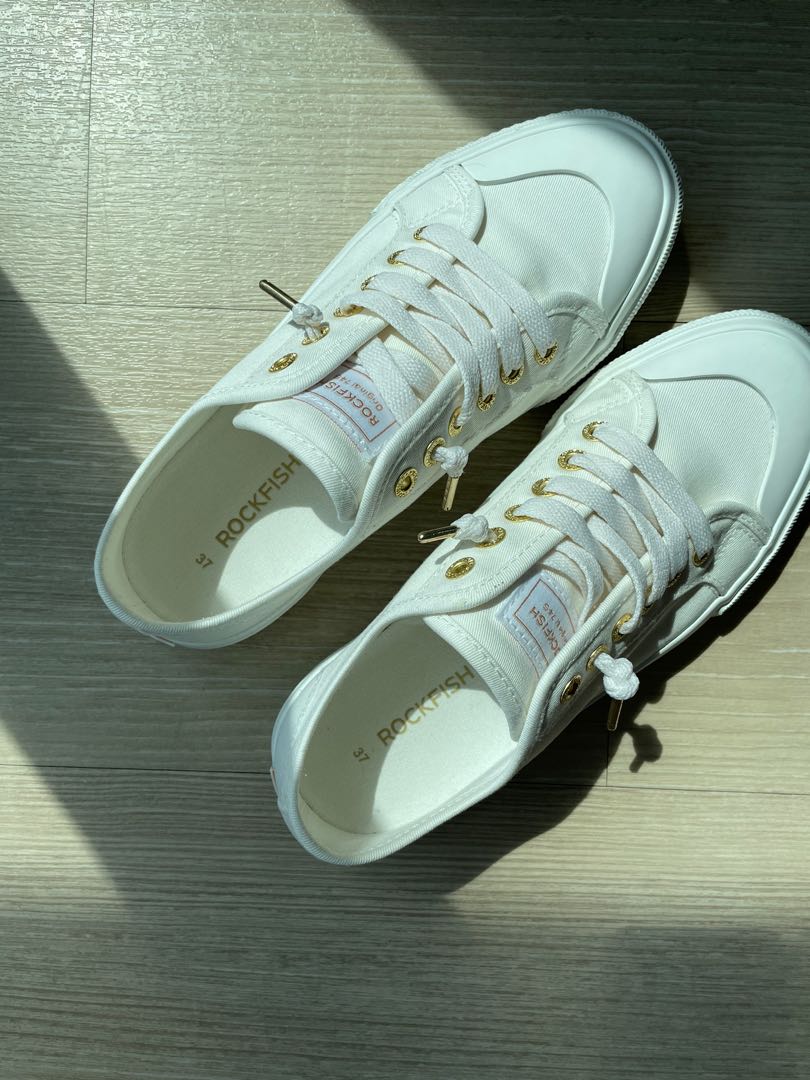 Rockfish canvas shoes WHITE