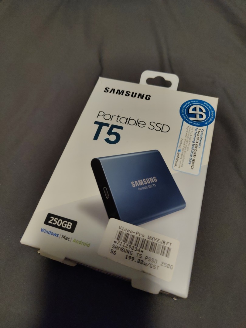 Samsung SSD T5 250gb Computers Tech Parts Accessories Hard