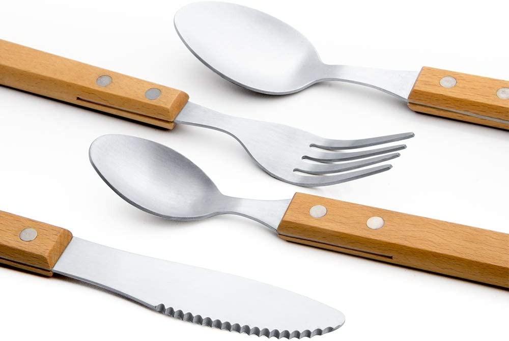 [sg stock] 4 Piece Flatware Set Stainless Steel Cutlery Silverware