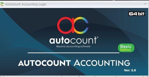 AUTOCOUNT v2.0 SOFTWARE