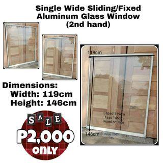 Single Wide Sliding/Fixed Aluminum Glass Window