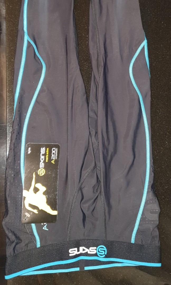 Skins A200 men's active long compression tights/pants/shorts