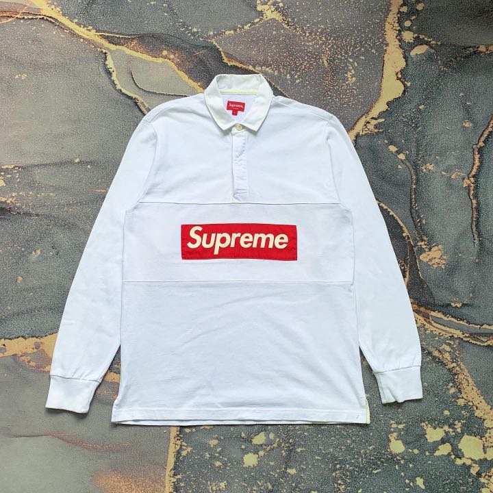 Supreme rugby polo clearance box logo
