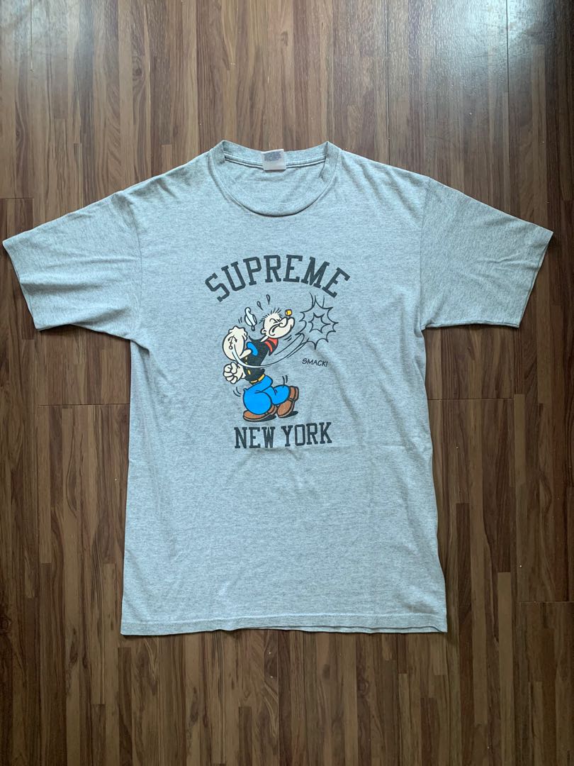 Supreme popeye tee 2010 grey Men s Fashion Muslim Wear Tops on